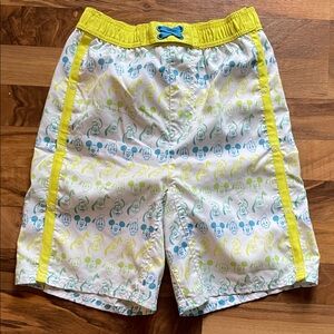 Disney Boys' Swim Shorts in White & Yellow
